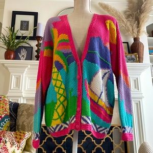 Colorful 80’s cardigan